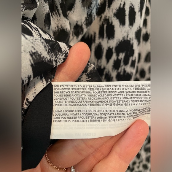 Mango Wrap Dress, Leopard Print, Size XS (US 2), NWT - Picture 10 of 10